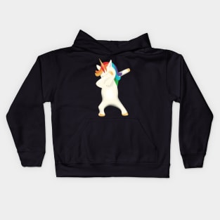 Dabbing Shirt Funny Dabbing Unicorn Cute T Shirt Kids Hoodie